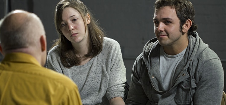 Couples counseling session